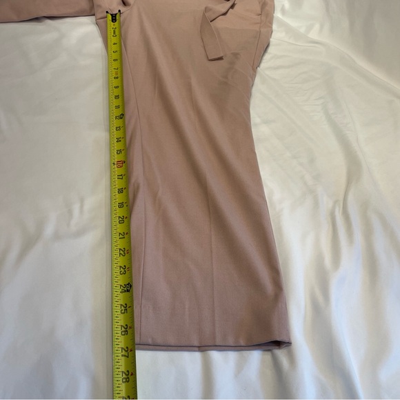 Banana Republic Avery Pants 16 Matching Belt Pale Pink Office Clean Girl Preppy - Picture 14 of 15